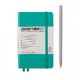 CARNET DE POCHE LIGNE A6 RIGIDE TURQUOIS