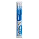 PILOT Set de 3 recharges pour roller FriXion Ball. Pointe moyenne 0,7 mm. Encre Bleue ciel